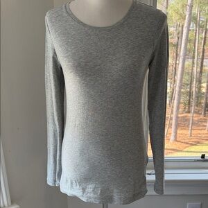 Gray Long Sleeve Women's Top